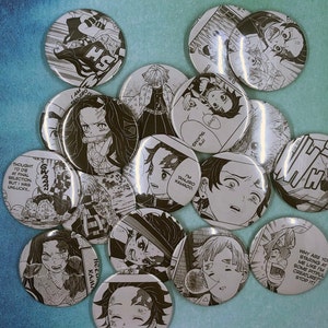 KnY Manga Pins (Large); anime pins; anime badges; blind bag pins; mystery pins