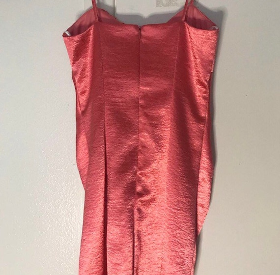 Mini Pink Silky cocktail dress - image 2