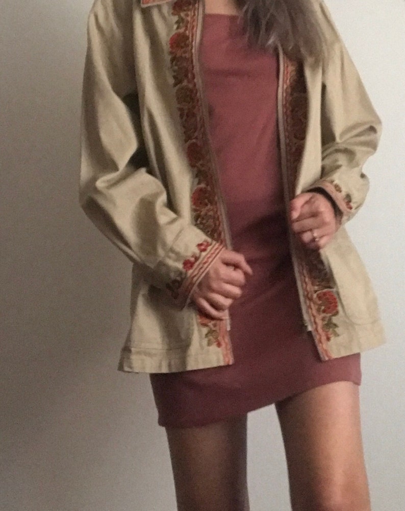Designer Floral Embroidery Jacket