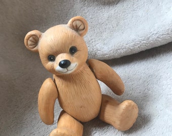 Ceramic bear Statue with Articulated Limbs