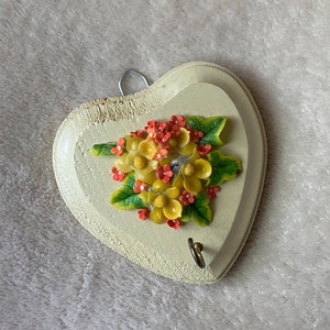 Cottagecore Floral Heart Wall Hook Hanger