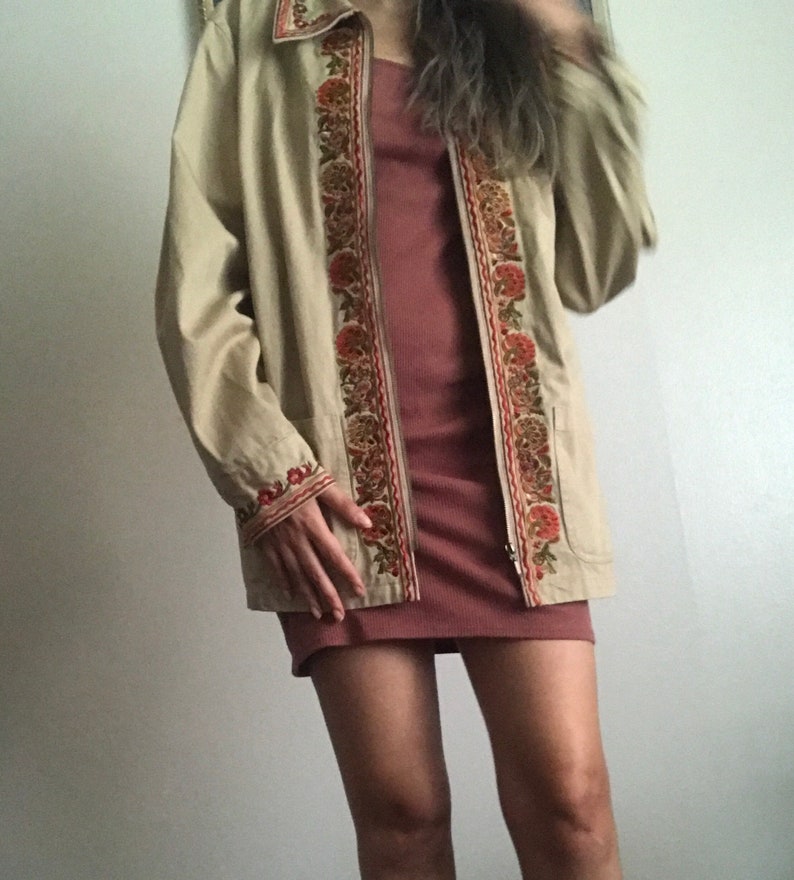 Designer Floral Embroidery Jacket