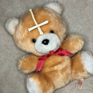 Custom Vintage Teddy Bear w/ Upside-down Cross