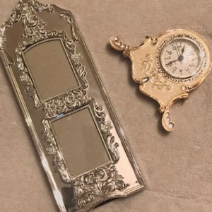 Elaborate Vintage Frame & Ornate Clock