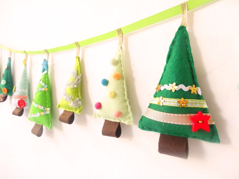 Christmas Garland kit Christmas tree garland Felt garland Etsy
