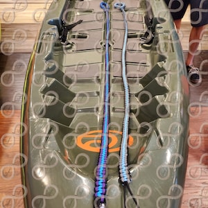 Custom 6ft Paracord Kayak Assist Leash - Handmade - Boat & SUP Accessory