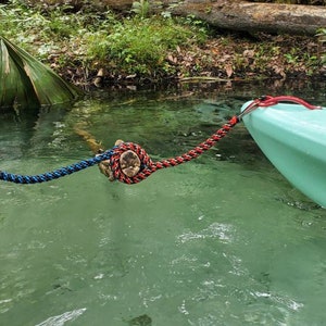 Handmade Paracord Kayak Leash - Custom Color Options image 3