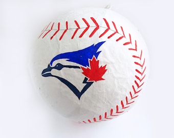 Kids Baseball Pinata for Boys, Boy Baseball Birthday Decor, Sports Birthday Decorations, Sports Pinata, Toronto Blue Jays Party Decorations