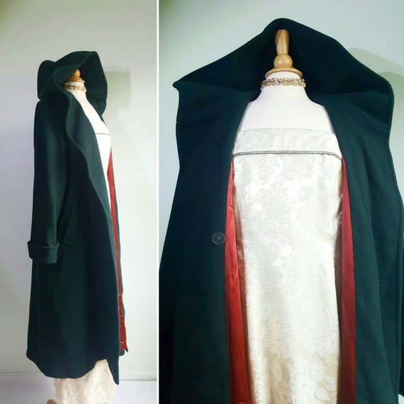 Vintage Halston 1980s does 1940s, Victorian gothic