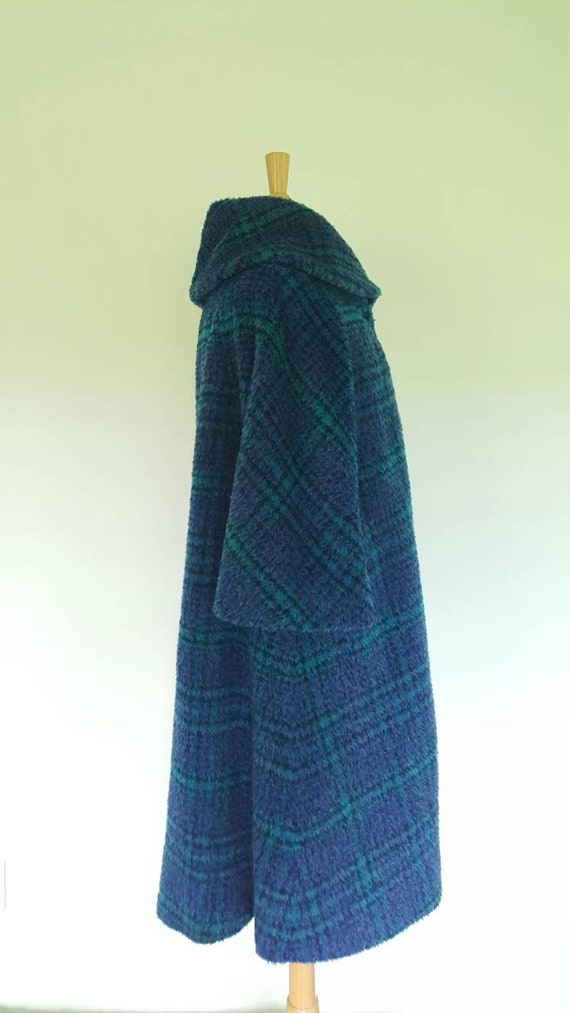 Vintage 1950s 1960s Lilli Ann peacock plaid dress… - image 9