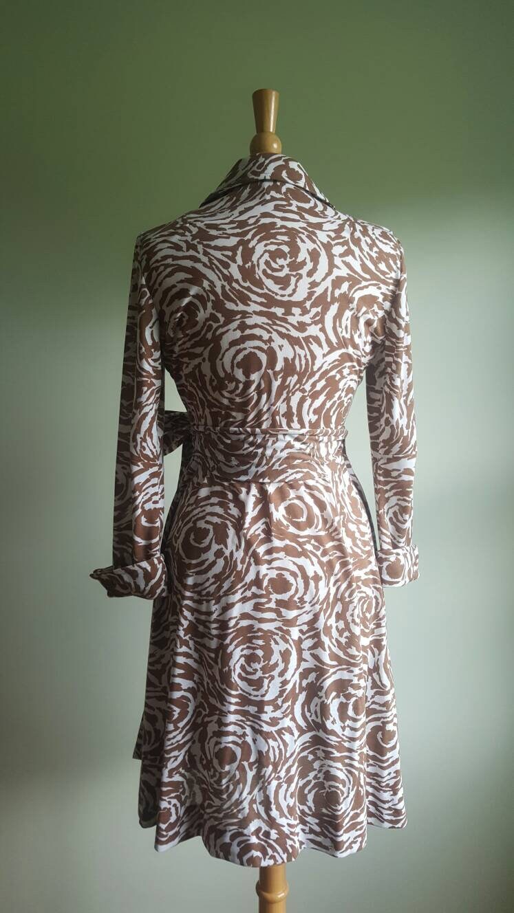 Vintage 1960s 1970s Psychedelic Zebra Wrap Dress Shirt Dress - Etsy