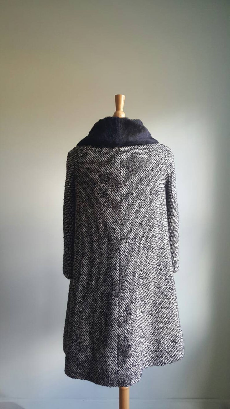 Vintage 1950s 1960s Tweed Wool Swing Coat 50s 60s A-line Fit - Etsy