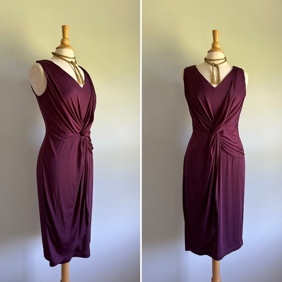 plum jersey dress Plum made just for you jersey
