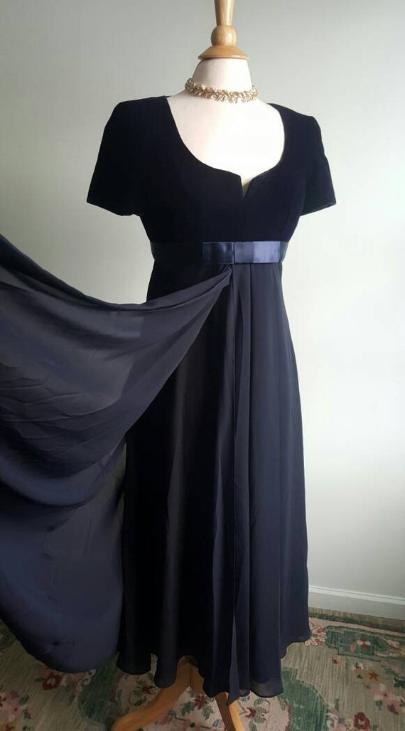 coast jade embroidered bodice dress navy