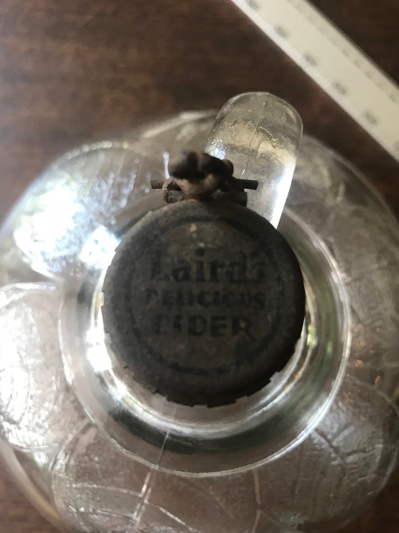 Vintage 1/2 Gallonlaird Apple Cider Bottle 1930s Original Cap Etsy