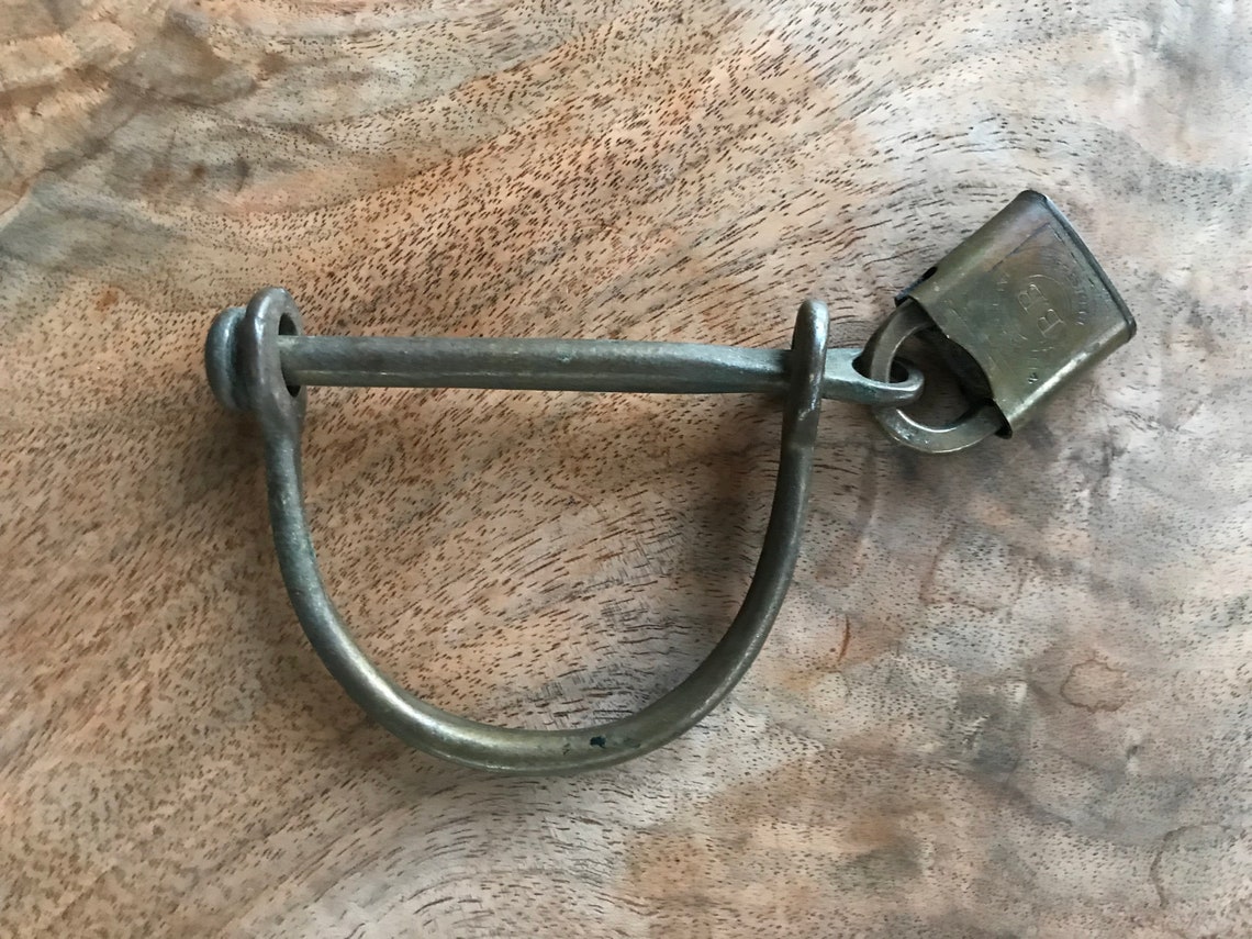 Antique Brass Anglais Menottes Victorien Etsy France