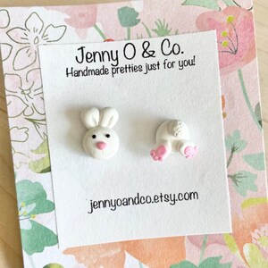 Osterhase Ohrringe, Hase Ohrringe, Hase Ohrstecker, Kaninchen Ohrstecker, Kaninchen Ohrringe, Tier Ohrringe, Ostern Ohrringe, Tier Ohrstecker