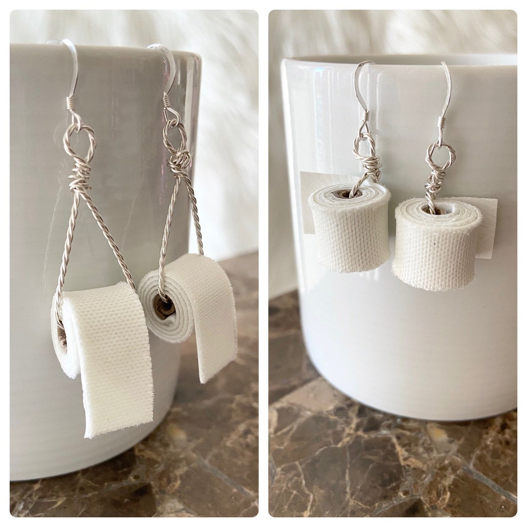 Toilet Paper Earrings, TP Earrings, 2020 TP Earrings, Toilet Paper Gift