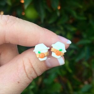 Pumpkin Spice Latte Earrings, Pumpkin Spice Earrings, Pumpkin Spice Latte Studs, Fall Earrings, Fall Studs, Coffee Earrings, Coffee Studs