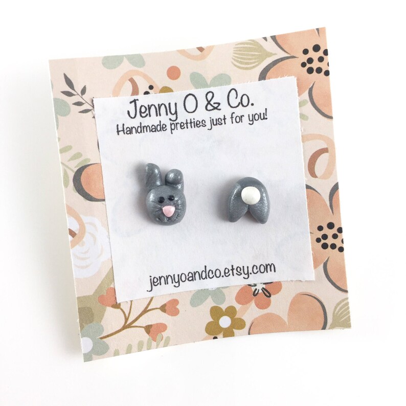 Bunny Earrings Bunny Studs Rabbit Studs Rabbit Earrings - Etsy