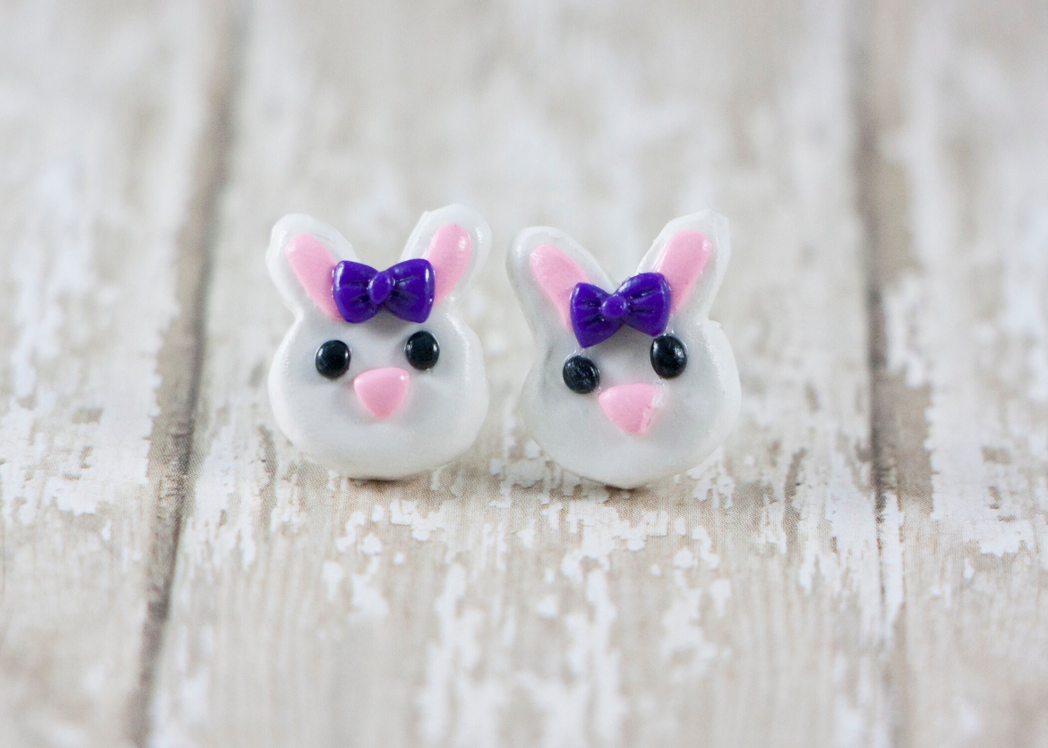 Easter Bunny Earrings Easter Basket Stuffer Easter Bunny Etsy