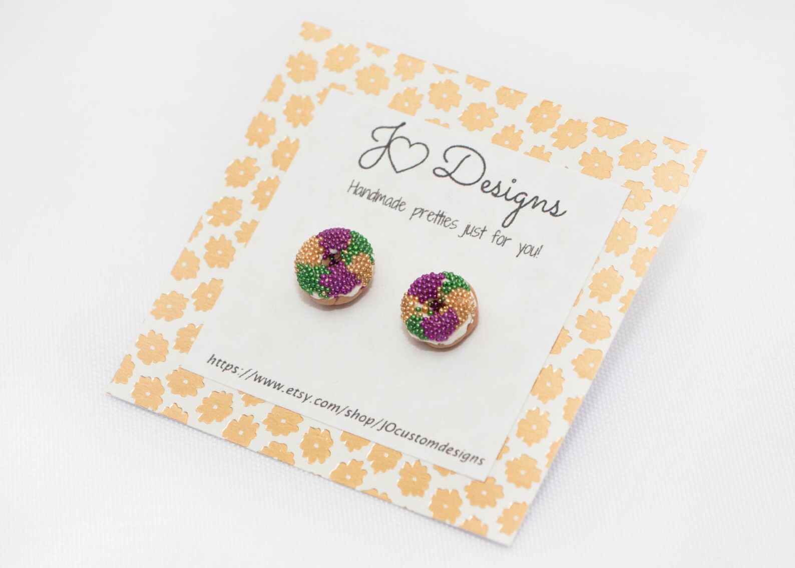 mardi gras earrings