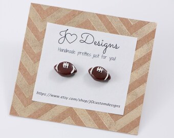Football Studs, Football Earrings, Football Jewelry, Football Mom Jewelry, Football Mom Earrings, Football Gifts, Football Mom Gifts
