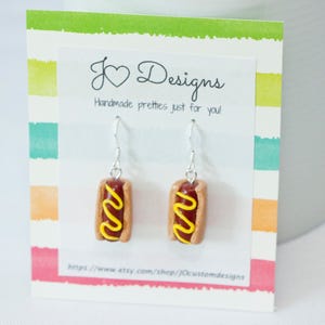 Hot Dog boucles d’oreilles, boucles d’oreilles Hot Dog, cadeau Hot Dog, nourriture, Miniature nourriture boucles d’oreilles, boucles Festival, boucles d’oreilles, boucles d’oreilles Camping d’été
