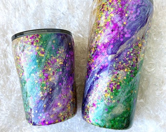 Mardi Gras Tumbler, Mardi Gras Cup, Personalized Mardi Gras Tumbler, Carnival Tumbler, Geaux Cup, New Orleans Tumbler, New Orleans Cup