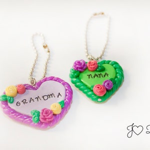 Mom Charm, Grandma Charm, Nana Charm, Name Charm, Mother&#39;s Day Gift, Keychain, Gifts for Her