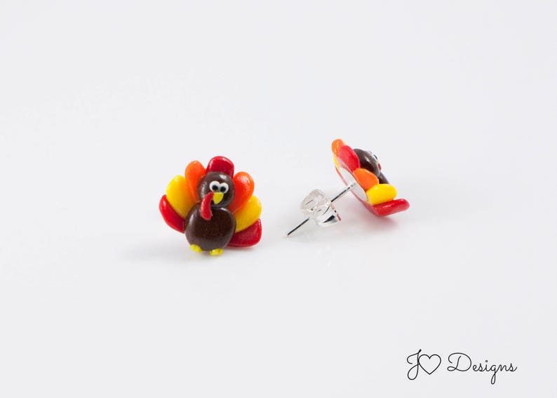 Thanksgiving Earrings Set - Turkey, Pumpkin & Maple Leaf Dangle Earrings For Women & Teens