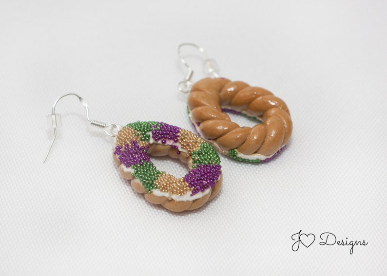 mardi gras earrings