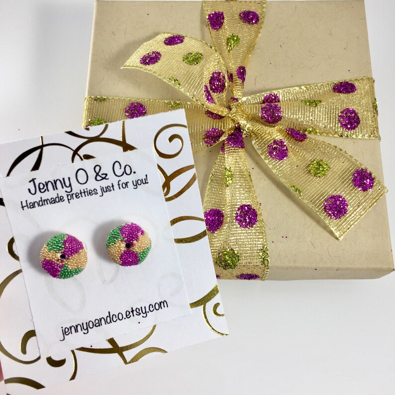 mardi gras earrings