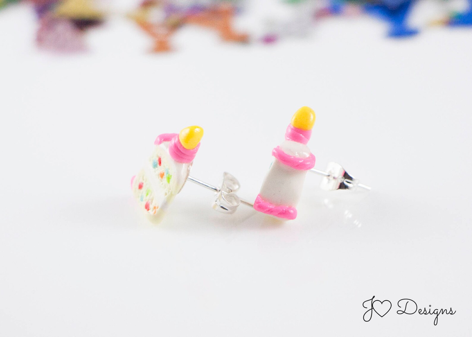 Birthday Cake Earrings Cake Earrings Birthday Earrings Etsy
