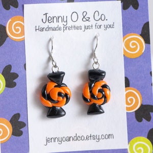 Dangle Candy Earrings, Cute Candy Earrings, Candy Earrings, Halloween Candy Earrings, Halloween Earrings, Halloween Jewelry