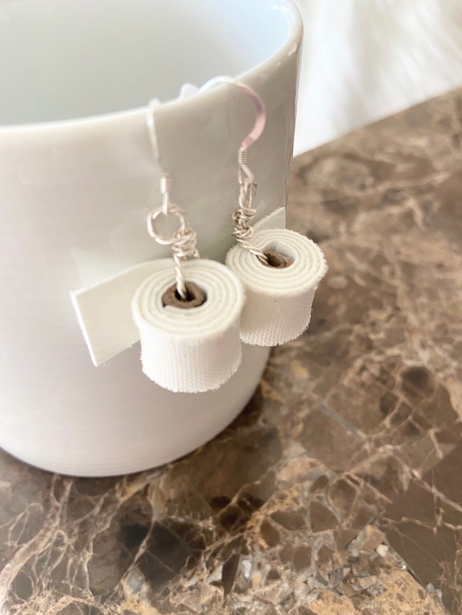 Toilet Paper Earrings TP Earrings 2020 TP Earrings Toilet Etsy
