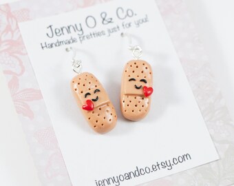 Bandage Earrings, Nurse Earrings, Doctor Earrings, CNA gift, LPN gifts, RN gifts, Nurse Jewelry, Medical Earrings, Doctor Gift, Medical Gift