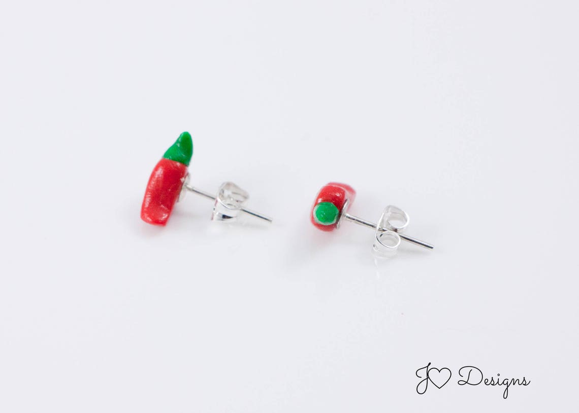 Pepper Earrings Chili Pepper Earrings Red Pepper Earrings Etsy