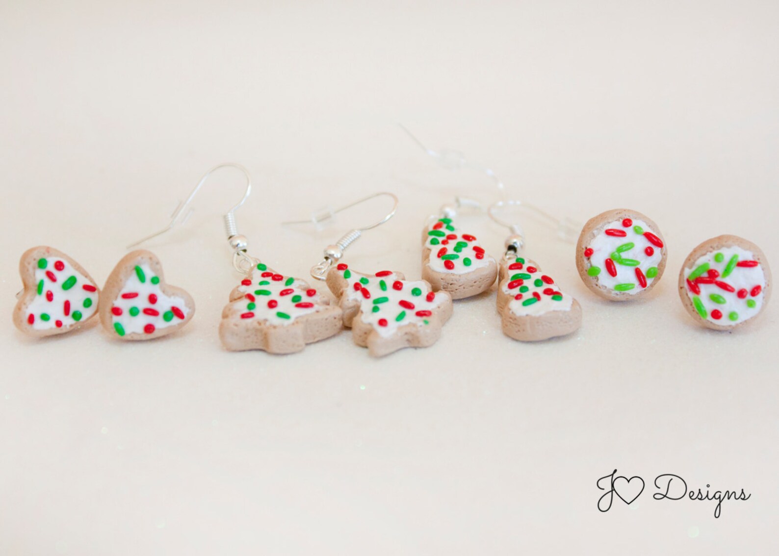 Sugar Cookie Earrings Cookie Earrings Christmas Earrings Etsy