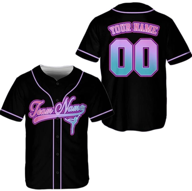 Personalized Team Name And Number Baseball Jersey, Custom Dance Club Baseball Jersey Shirt, Athletic Dance Baseball Jersey, Dancer Shirts