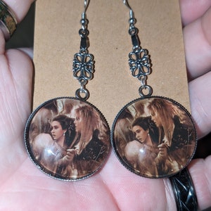 Handmade Ballroom Scene from Labyrinth Jareth The Goblin King and Sarah earrings