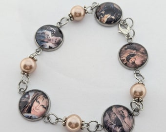 Handgjort Jareth The Goblin King-armband från filmen Labyrinth