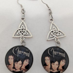 Handmade Charmed inspired Earrings features the original Charmed ones, Pru and the triquetra