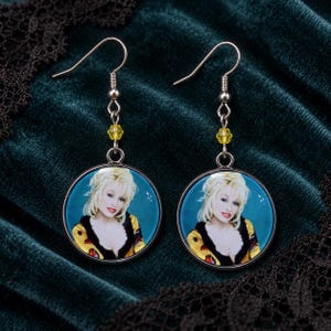 Handmade Dolly Parton  earrings (necklace available)