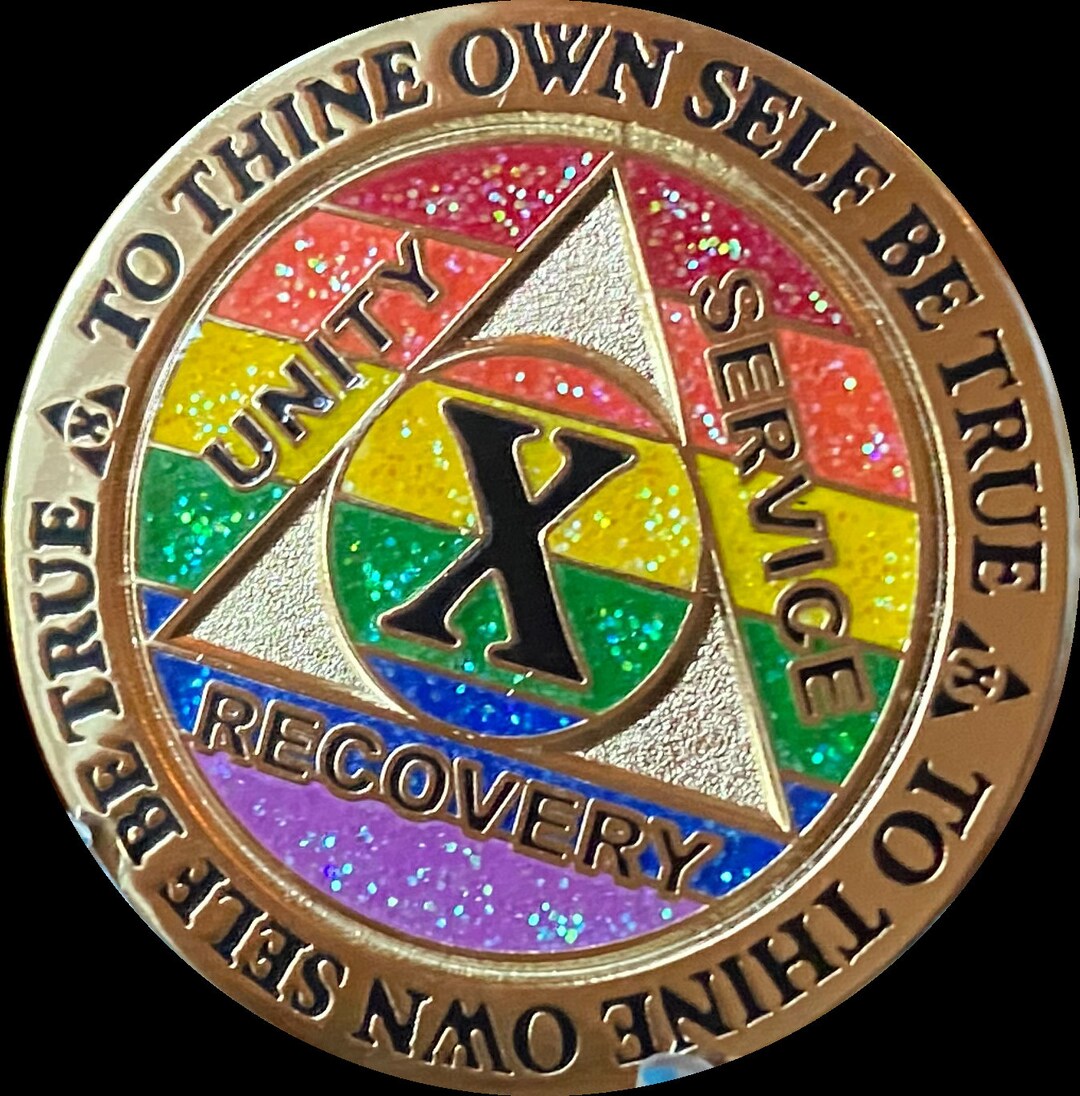6 7 8 9 or 10 Year AA Medallion Reflex Rainbow Glitter Color Gold ...