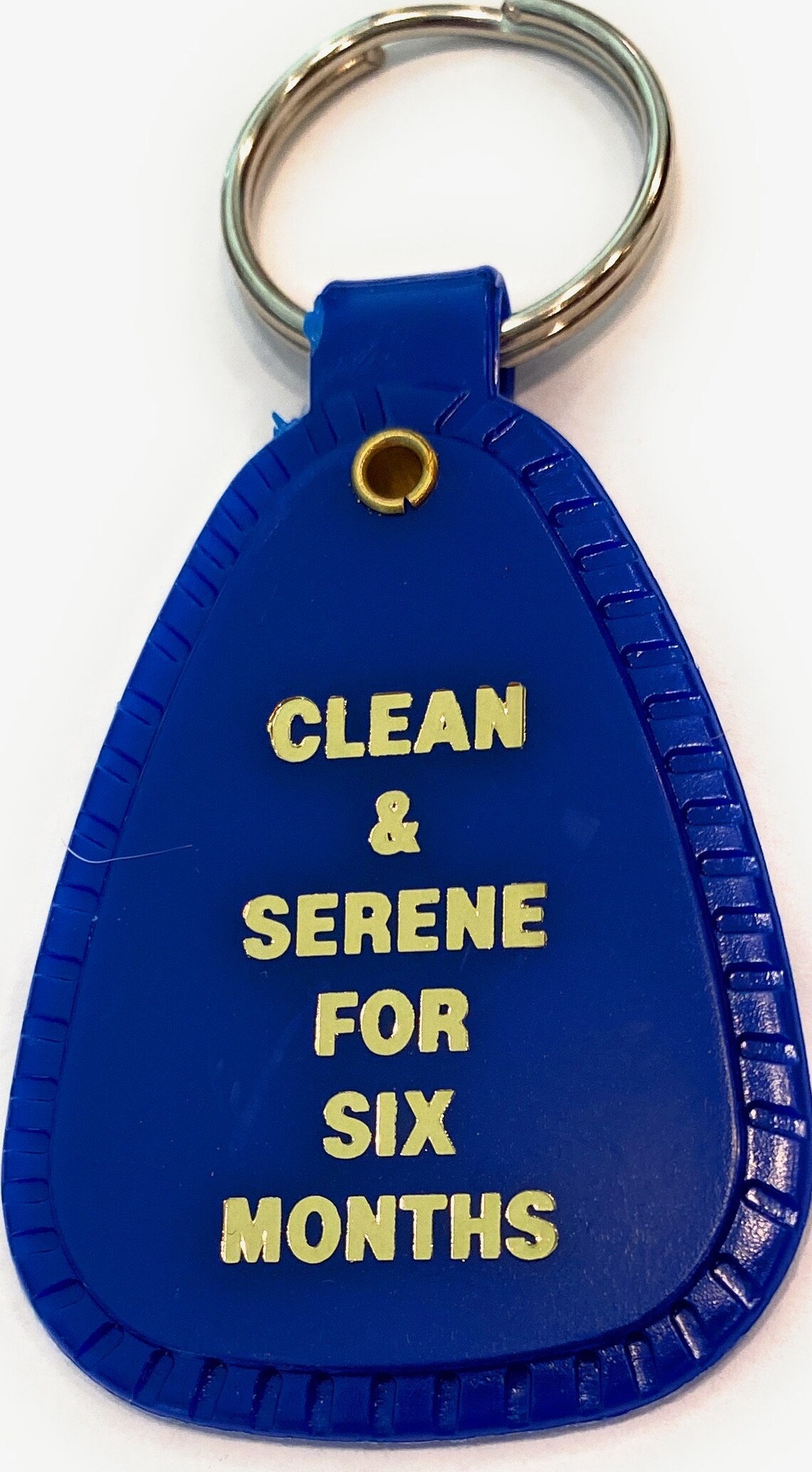 NA 6 Month Clean Time Keytag Blue Color Six Months Keychain - Etsy