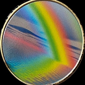 Rainbow Lake Happiness No Rainbow Without The Rain Medallion Sobriety Chip
