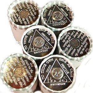 150 Coin Bulk Lot 24 Hours Aluminum AA Medallions Welcome Sobriety Chips