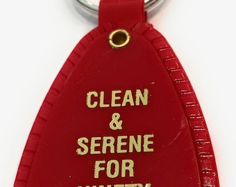 NA 90 Day Clean Time Keytag Red Color Ninety Days Keychain