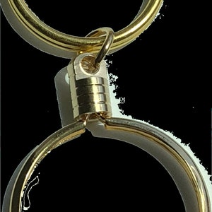 Gold Plated Keychain Holder For Recovery Mint or Wendells AA or NA Official Medallions